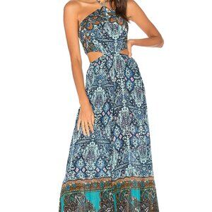 🌿Free People Maribelle Jumper -Boho Cutout Halter Wide-Leg Jumpsuit - Size M 🌿